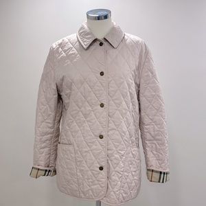 Burberry London quilted jacket light pink. L